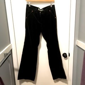 Sitwell (Anthropologie) black velvet pants